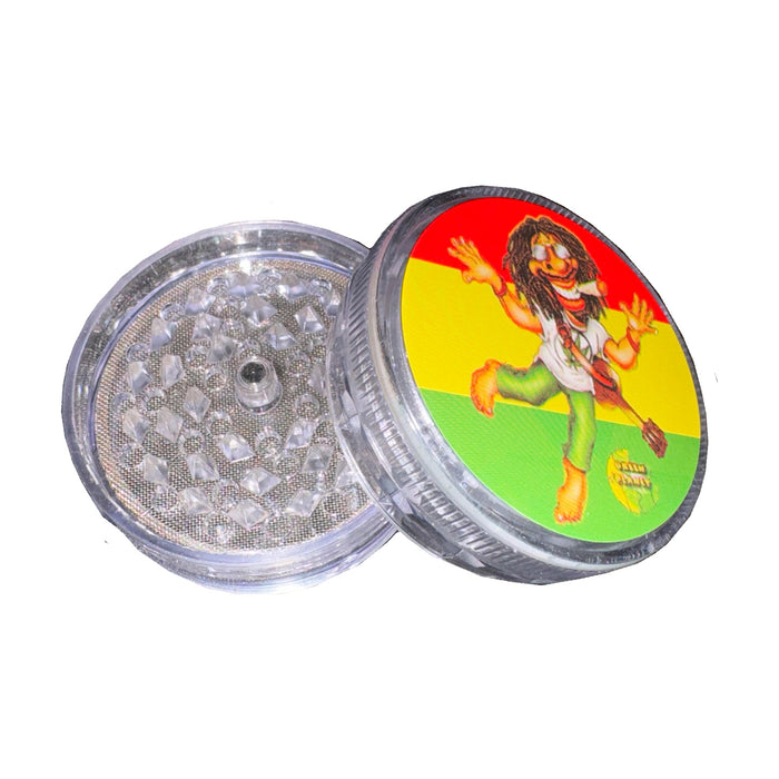 Plastic Grinder Rasta Design 3 Piece