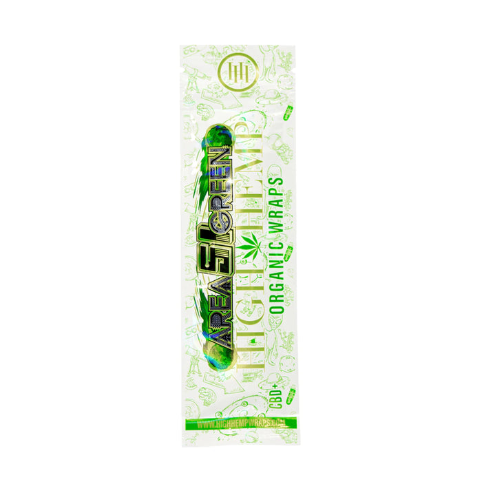 High Hemp Organic Wraps - Area 51 Green